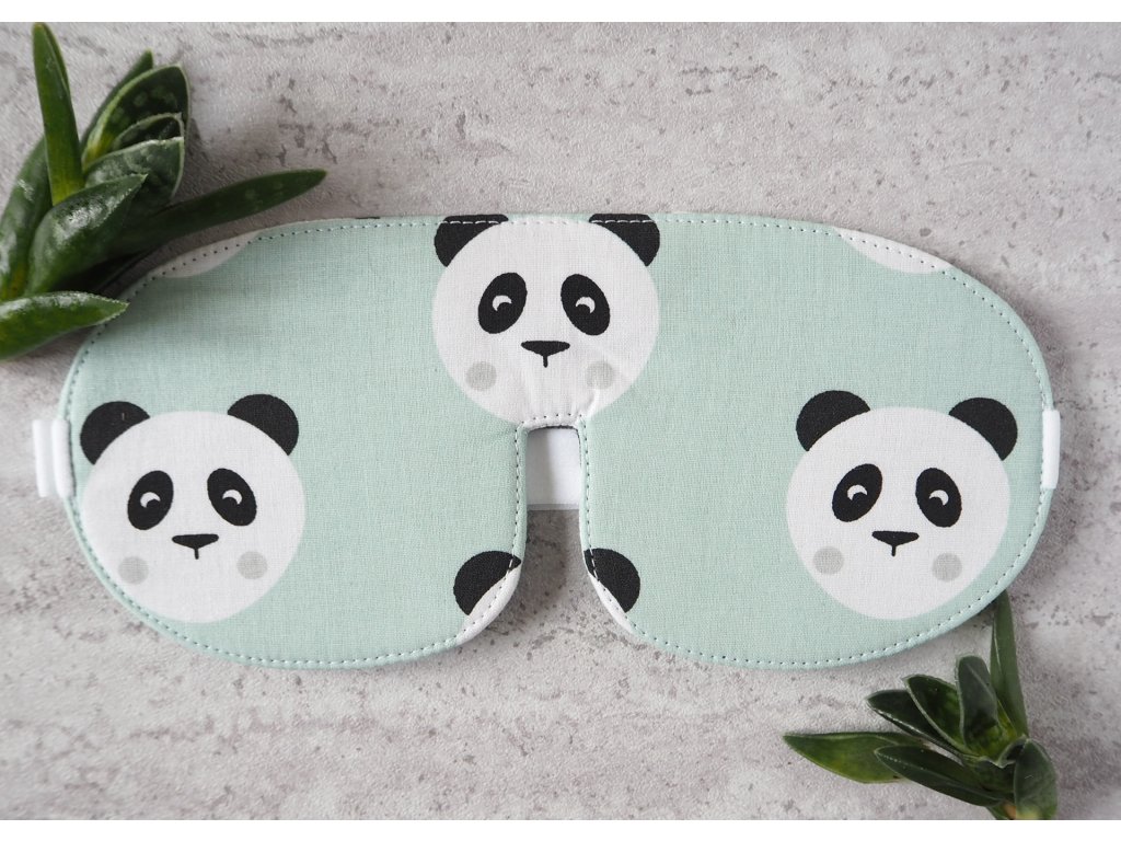 MASKA NA SPANÍ MODRÁ PANDA