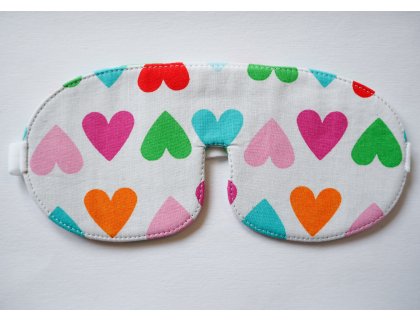 MASKA NA SPANÍ BAREVNÉ SRDCE