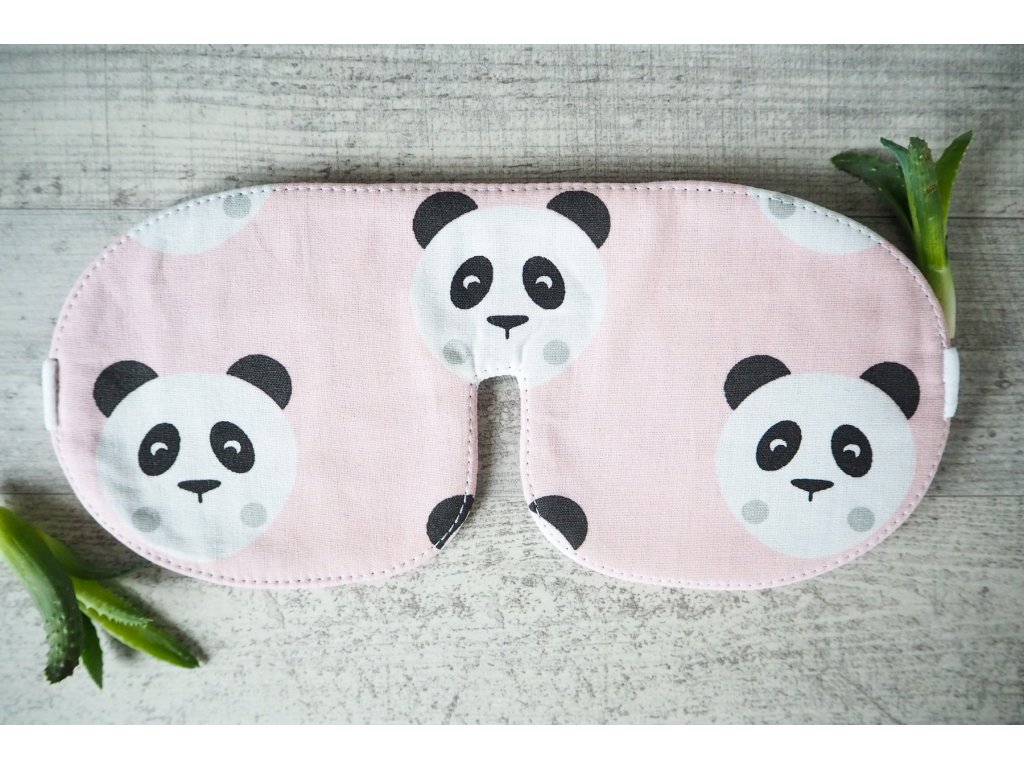 MASKA NA SPANÍ RŮŽOVÁ PANDA