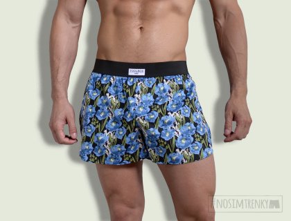 LETNÍ TRENÝRKY - modrý vlčí mák